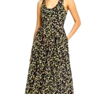 Who What Wear Black Daisy Midi Dress M Target 90s Nostslgia